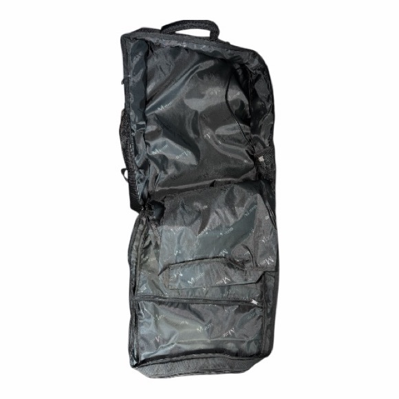 Matien Black Backpack Carry On Travel Bag 17 inch New - Picture 6 of 13